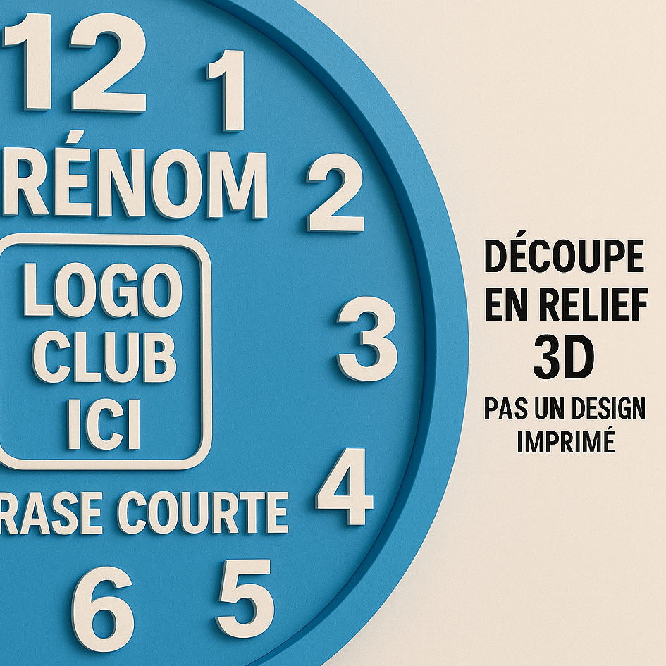 Horloge Club de Football – Le temps aux couleurs du club préféré ⚽