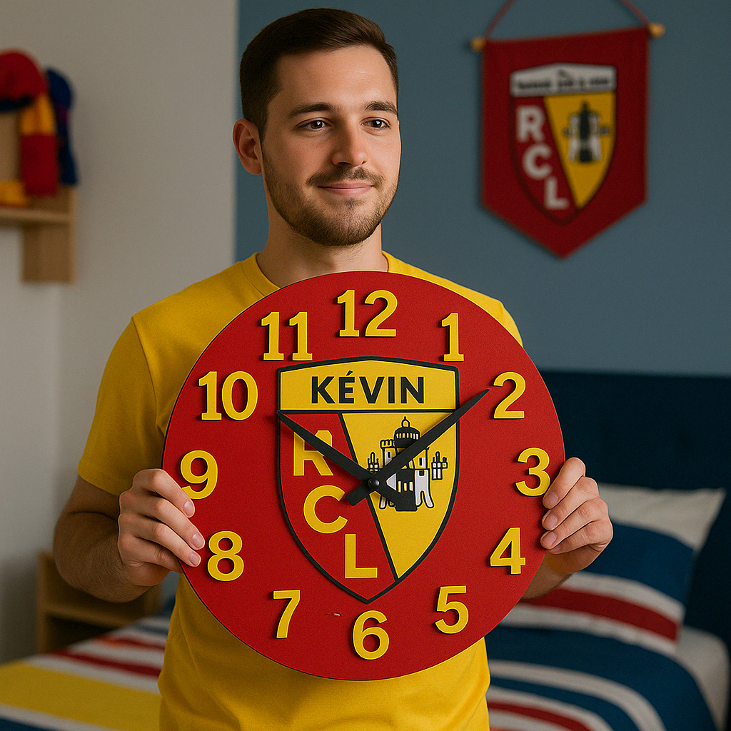 Horloge Club de Football – Le temps aux couleurs du club préféré ⚽